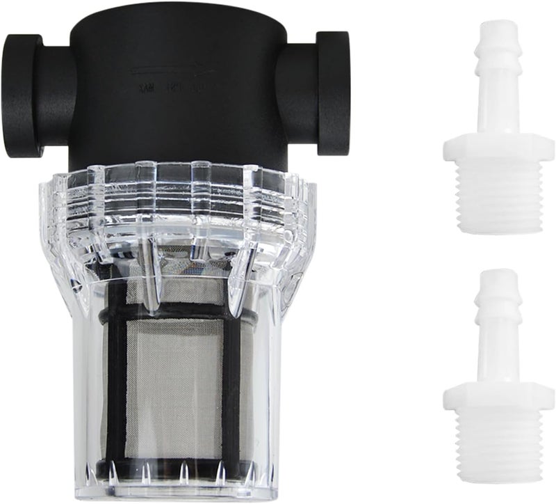 Flylin Water Pump Strainer, 1/2" Female NPT in-Line Strainer Beer Filter with 80 mesh Stainless Steel Filter Screen, Garden Hose Sediment Filter for RV Water Tank Pressure Washer Outdoor Hose - Image 1